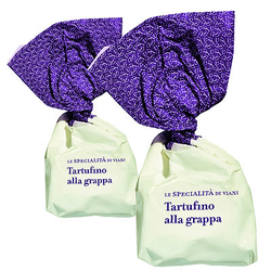 2 Mini-Trüffelpralinen mit Grappa di Nebbiolo da Barolo