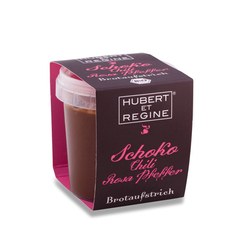 Chili/Rosa Pfeffer Schokocreme BIO, Hubert et Regine