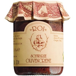 Creme von schwarzen Oliven Olio Roi Ligurien Crema di Olive Pate