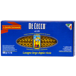 De Cecco Lasagna Platten Larga Doppia Riccia extra gross