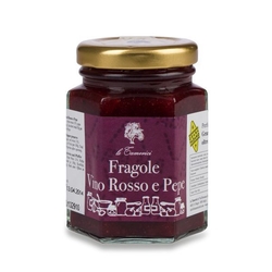 Erdbeer-Rotwein-Peffer Konf. Le Tamerici, Italien