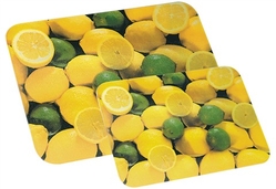 Glasschneidebrett, zitrone, gelb