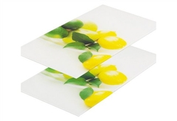 Herdabdeckplatten (2 Stck.), gelb, »Zitrone«, gelb