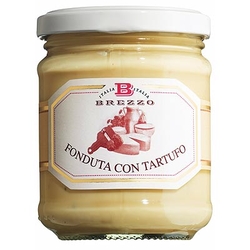 Käsecreme mit weißen Trüffeln Fonduta con Tartufo Apicoltura Brezzo Piemont