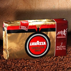 Lavazza Qualita Oro 3 x 250g gemahlen 100% Arabica