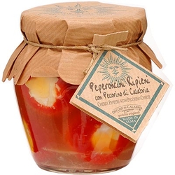 Pecorino gefüllte Peperoncini di Calabria Pecorino Calabrese Delizie di Calabria