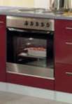 Herdumbau »Madras«,B/T/H: 60/60/84,8 cm,glanz-rot