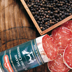 Stiersalami vom Chianina-Rind geschnitten Falorni Salame di Toro Chianino