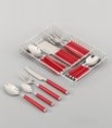 ZELLER Besteck-Set (17-tlg.), rot, rot