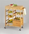 ZELLER Küchenrollwagen »Bamboo«, natur, natur