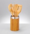 ZELLER Utensilienhalter »Bamboo« (5-tlg.), natur, natur