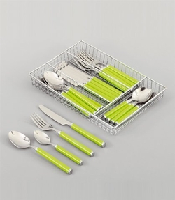 ZELLER Besteck-Set (17-tlg.), grün, grün