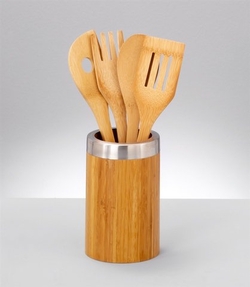 ZELLER Utensilienhalter »Bamboo« (5-tlg.), natur, natur