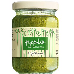 Zitronenpesto Pesto al limone La Gallinara Ligurien Italien