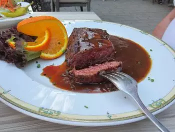 Perfekt gebratenes Steak von der Hüfte